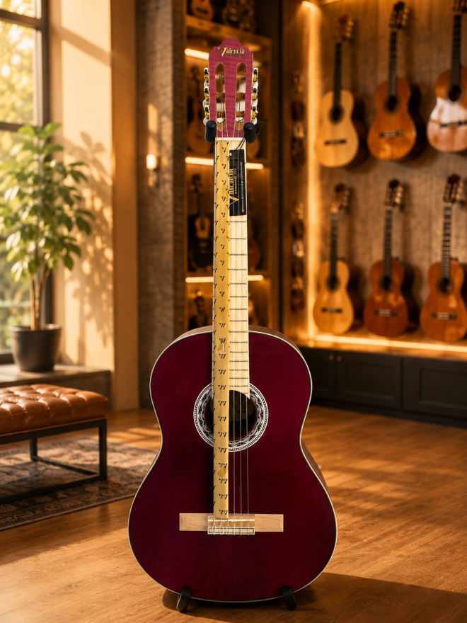Guitare Classique Valencia Wine Red